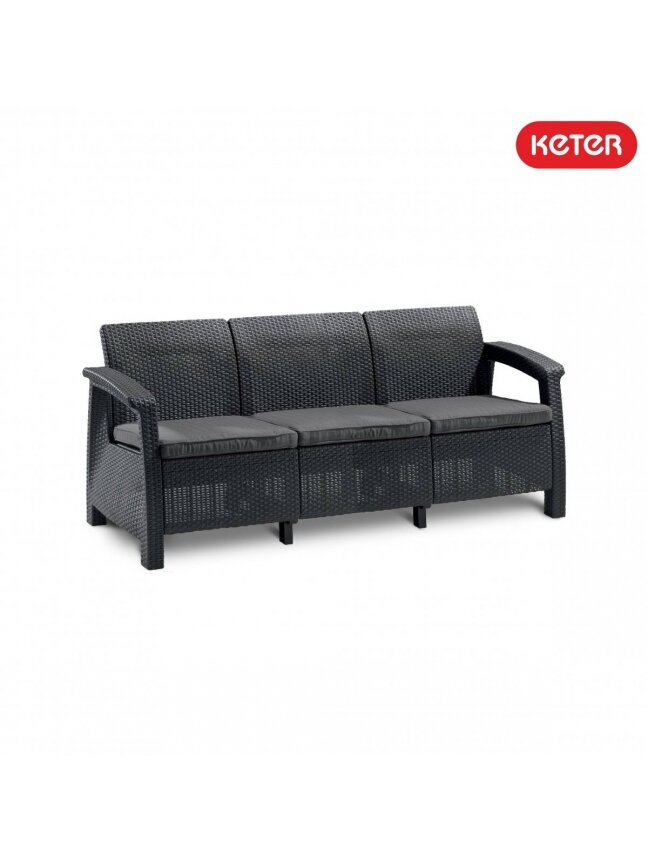 Corfu love seat MAX sofa - Grafito Corfu love seat MAX sofa - Grafito