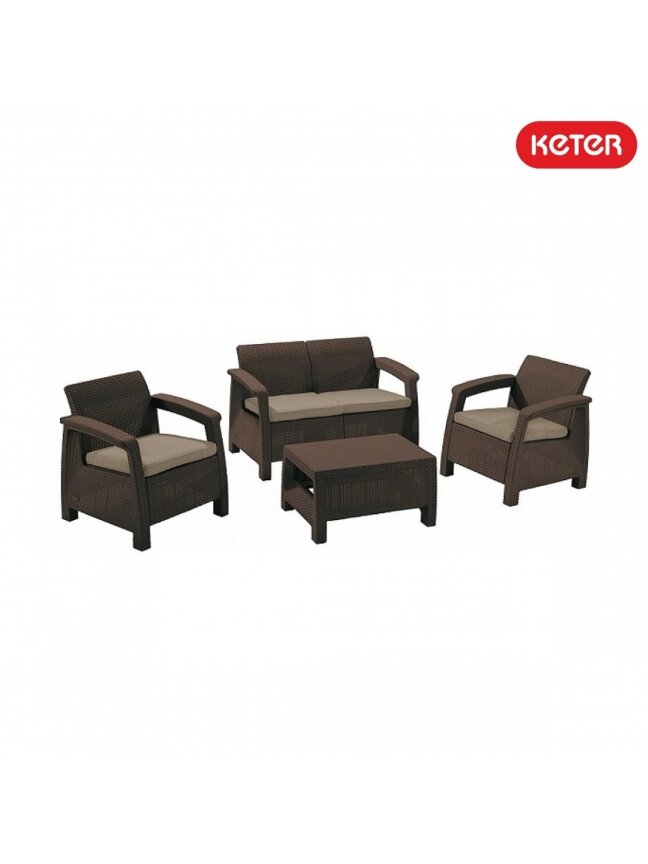 Corfu set komplektas - Pilka 4 Corfu set komplektas - Pilka 4