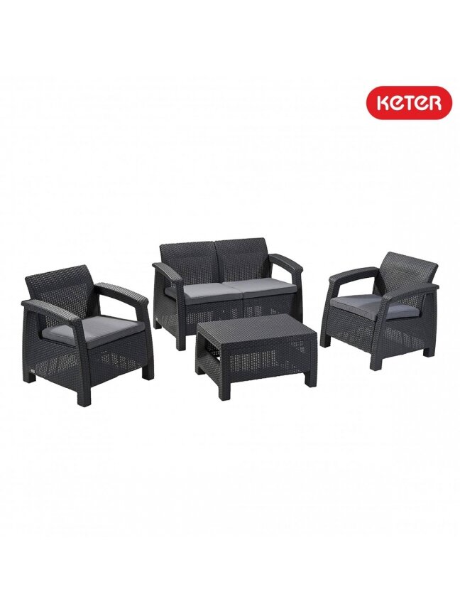 Corfu set komplektas - Pilka Corfu set komplektas - Pilka
