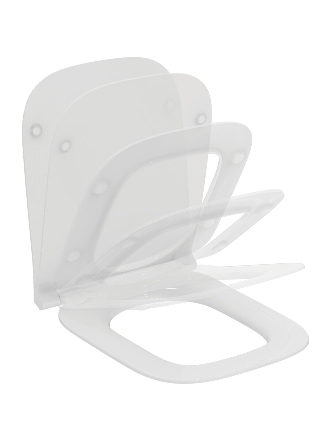 Dangtis WC Ideal Standard i.life B, Soft Close, plonas Sandwich