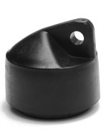 Dangtelis atraminiam stulpui, ø48, PVC, RAL9005 (juoda)