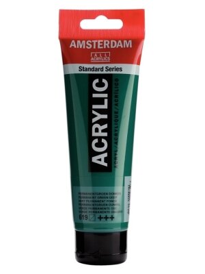 DAŽAI AKRILILIAI ŽALIA TAMSI120ML 1