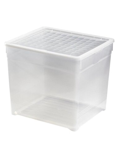 Daiktadėžė CURVER, 33 l, skaidri, 39,5×34×34,3 cm