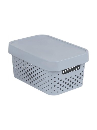 Daiktadėžė CURVER, 4,5 l, pilka, 27×19×12 cm