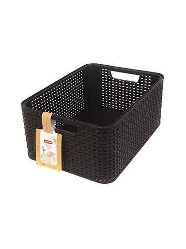 Daiktadėžė CURVER, ruda, 38,6×28,7×17 cm