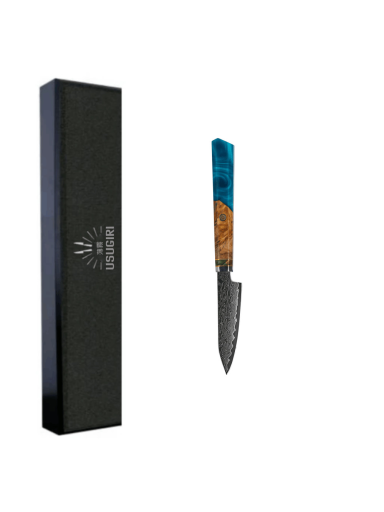 Damasko plieno 3,5" Smulkus Daržovių peilis Usugiri JH-D-015