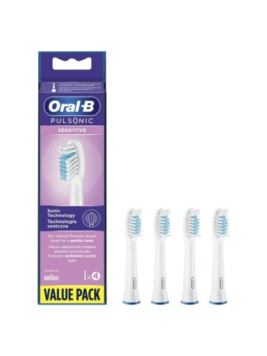 Dantų šep. antgaliai „Oral-B Pulsonic Sensitive“ SR32-4S