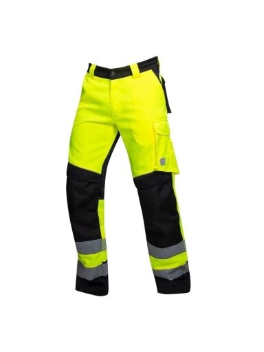 Darbo kelnės Ardon Hi-viz Signal, juoda/geltona, 52