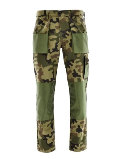 Darbo kelnės Sara Workwear, žalia, medvilnė/poliesteris, L