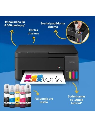Daugiafunkcis spausdintuvas Epson L3310 rašalinis Daugiafunkcis spausdintuvas Epson L3310 rašalinis