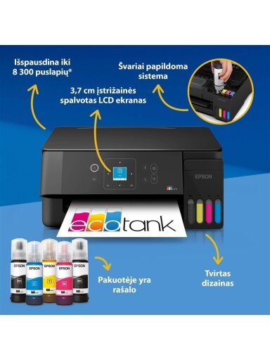 Daugiafunkcis spausdintuvas Epson L3362 rašalinis Daugiafunkcis spausdintuvas Epson L3362 rašalinis