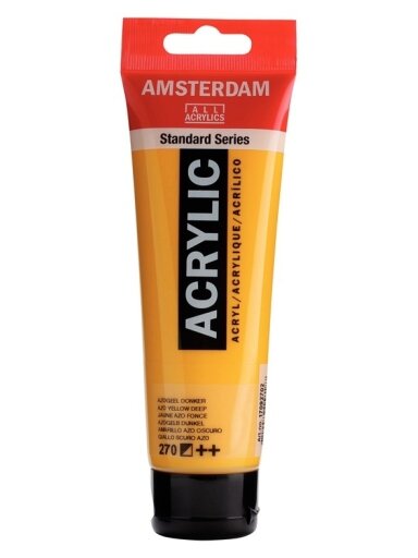 DAŽAI AKRILILIAI AZO GELTONA TAMS 120ML