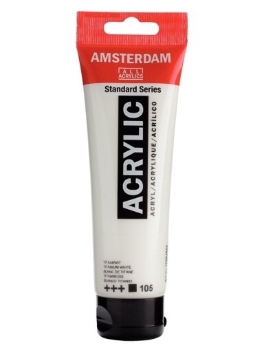 DAŽAI AKRILILIAI TITANO BALTA 120ML