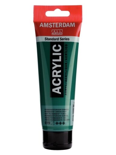 DAŽAI AKRILILIAI ŽALIA TAMSI120ML