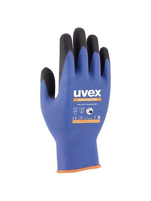 Darbo pirštinės Uvex Athletic Lite ESD, mėlyna, 8 1 Darbo pirštinės Uvex Athletic Lite ESD, mėlyna, 8 1