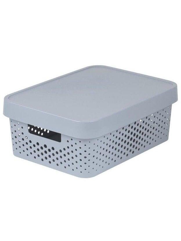 Daiktadėžė CURVER, 11 l, pilka, 36×27×14 cm 1 Daiktadėžė CURVER, 11 l, pilka, 36×27×14 cm 1