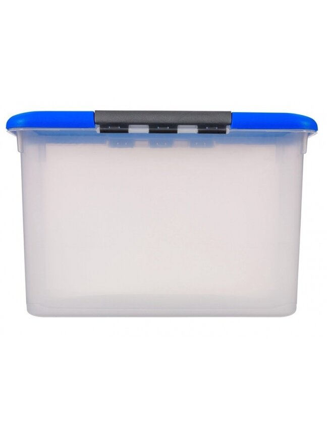 Daiktadėžė CURVER, 15 l, skaidri, mėlyna, 37,4×28×21 cm 1 Daiktadėžė CURVER, 15 l, skaidri, mėlyna, 37,4×28×21 cm 1