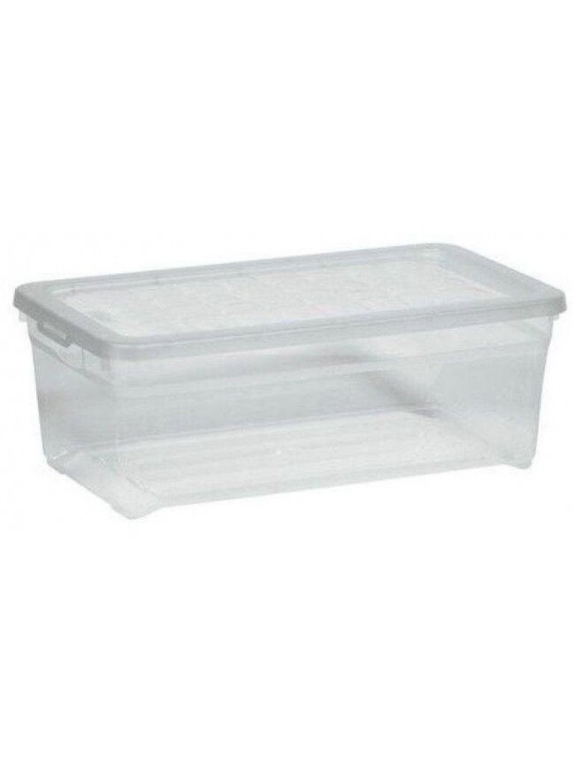 Daiktadėžė CURVER, 5,7 l, skaidri, 34,3×19,5×12,5 cm 1 Daiktadėžė CURVER, 5,7 l, skaidri, 34,3×19,5×12,5 cm 1