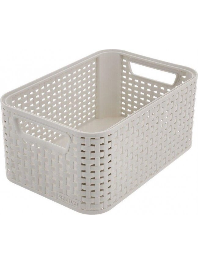 Daiktadėžė CURVER, kreminė, 28,5×19,4×13 cm 1 Daiktadėžė CURVER, kreminė, 28,5×19,4×13 cm 1