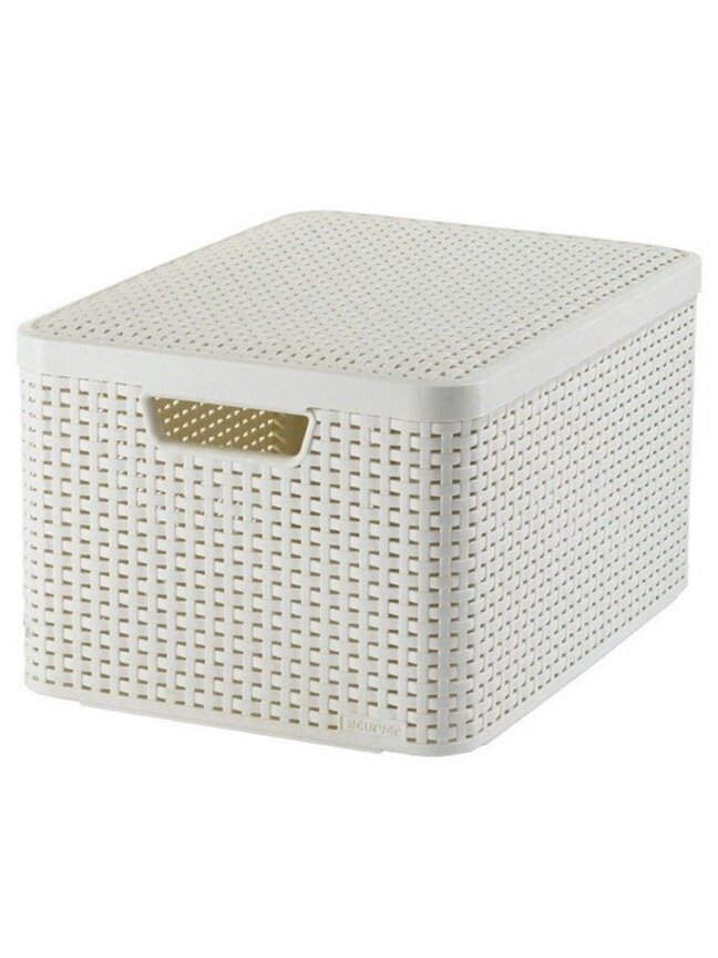 Daiktadėžė CURVER, kreminė, 44,5×33×24,8 cm 1 Daiktadėžė CURVER, kreminė, 44,5×33×24,8 cm 1