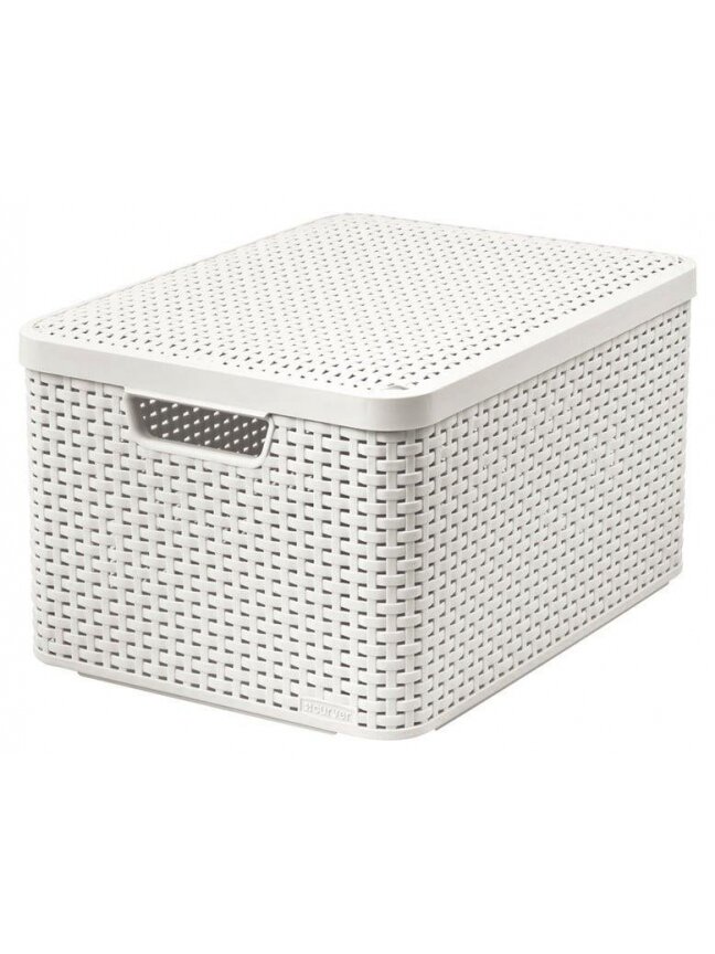 Daiktadėžė CURVER, kreminė, 44,5×33×24,8 cm Daiktadėžė CURVER, kreminė, 44,5×33×24,8 cm