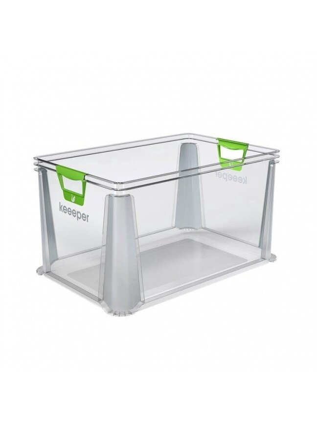 Daiktadėžė KEEEPER, 64 l, skaidri, 59×39×32 cm Daiktadėžė KEEEPER, 64 l, skaidri, 59×39×32 cm