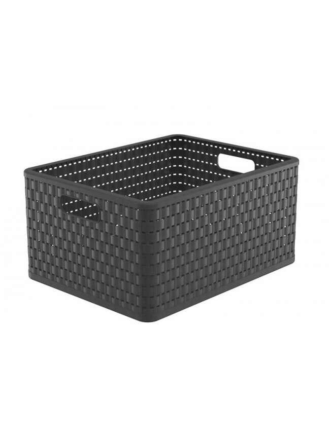 Daiktadėžė ROTHO, 28 l, pilka, 43×33×21,5 cm Daiktadėžė ROTHO, 28 l, pilka, 43×33×21,5 cm