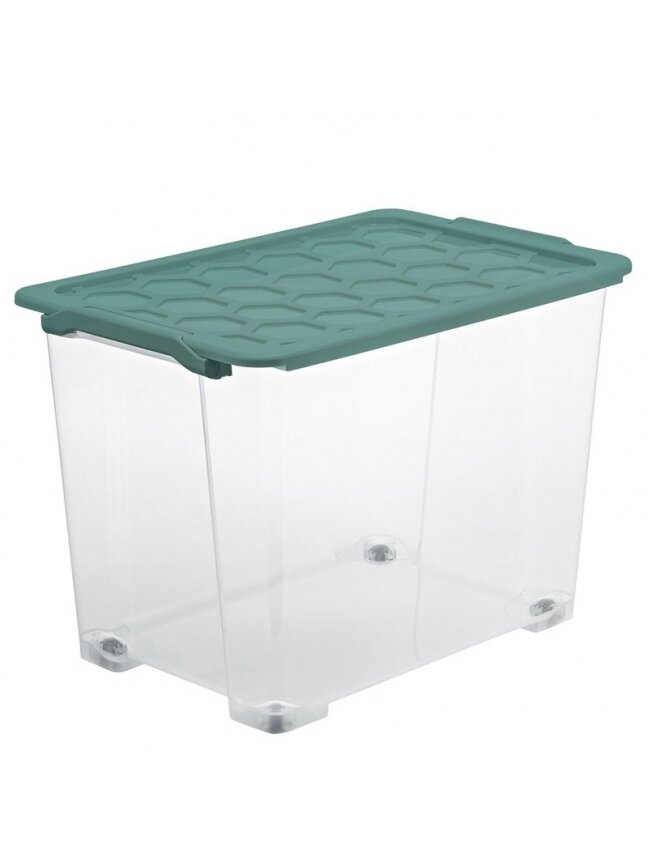 Daiktadėžė su ratukais Rotho, 65 l, 583 x 392 x 410 mm Daiktadėžė su ratukais Rotho, 65 l, 583 x 392 x 410 mm