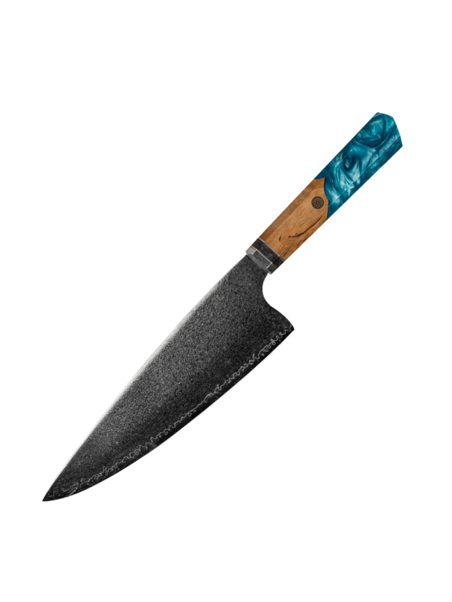 Damasko Plieno 8,4" Šefo Peilis Usugiri JH-D-015 Damasko Plieno 8,4" Šefo Peilis Usugiri JH-D-015