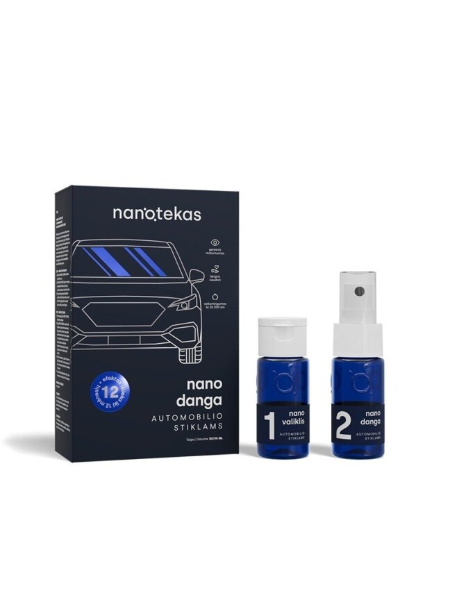 DANGA NANO AUTOMOBILIO STIKLAMS 2X30ML 1 DANGA NANO AUTOMOBILIO STIKLAMS 2X30ML 1