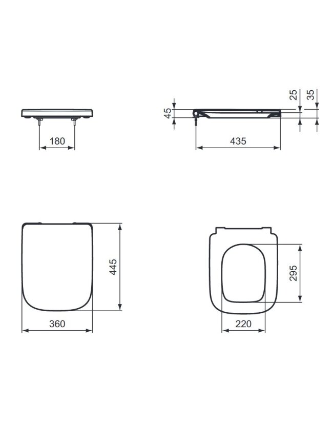 Dangtis WC Ideal Standard i.life A, Soft Close, lengvai nuimamas 5 Dangtis WC Ideal Standard i.life A, Soft Close, lengvai nuimamas 5