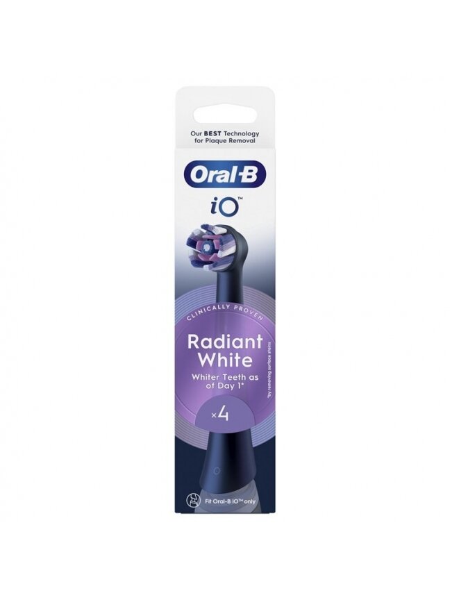Dantų šepetėlio galvutė Oral-B iO Whitening, balta, 4 vnt. 2