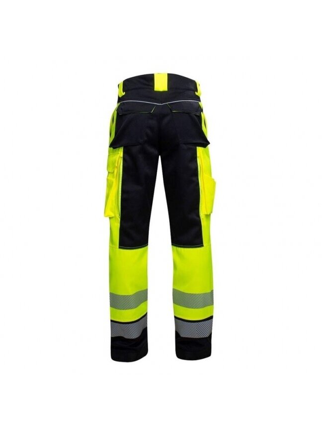 Darbo kelnės Ardon Hi-viz Signal, juoda/geltona, 54 2