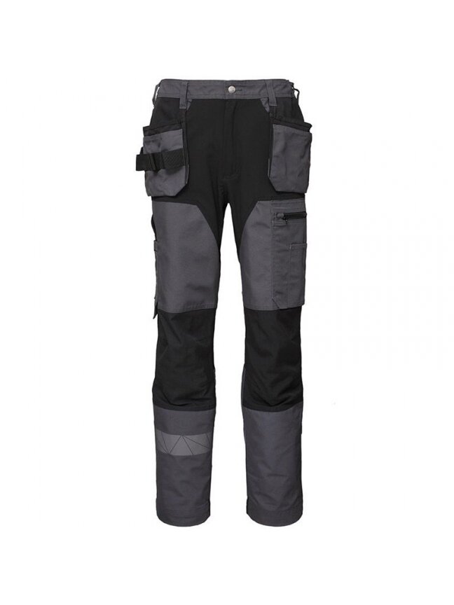 Darbo kelnės Bo Safety Cirius, juoda/pilka, 54 dydis