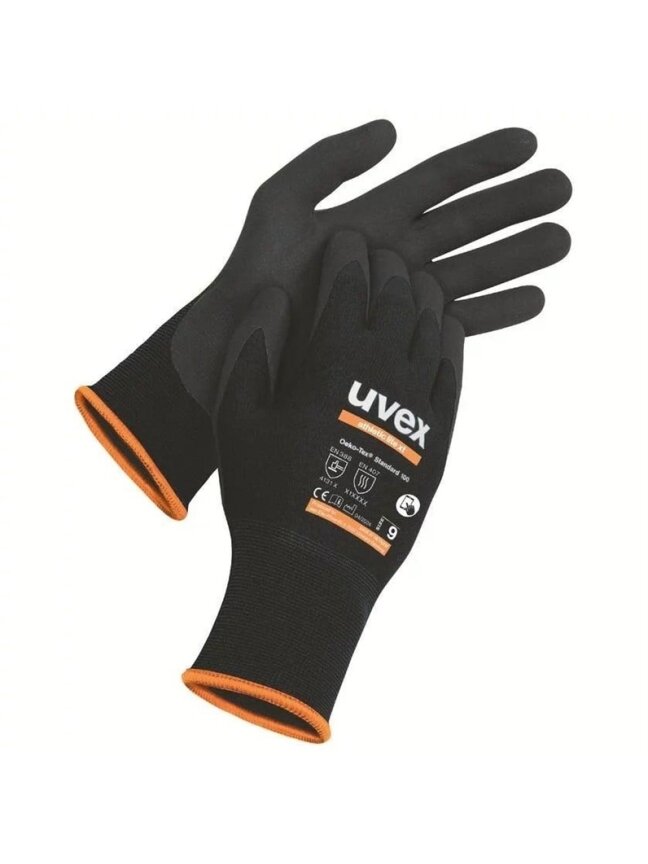 Darbo pirštinės Uvex Athletic Lite Xt, juoda, 11 Darbo pirštinės Uvex Athletic Lite Xt, juoda, 11