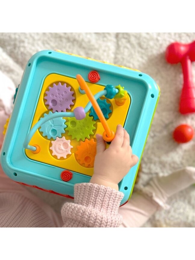 Daugiafunkcinis Montessori Veiklos Kubas 6in1 WOOPIE BABY 18m+ 4