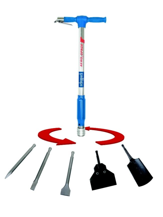 Daugiafunkcis pneumatinis įrankis AERO SPADE, Scheppach 1 Daugiafunkcis pneumatinis įrankis AERO SPADE, Scheppach 1