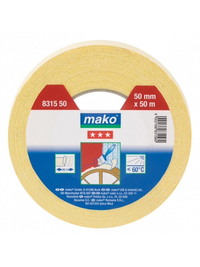 Dažytojų juosta arkinė Mako | 30mm/50m 60oC Dažytojų juosta arkinė Mako | 30mm/50m 60oC