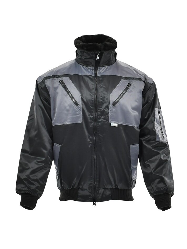 Darbinė striukė Sara Workwear, juoda/pilka, XXXL dydis