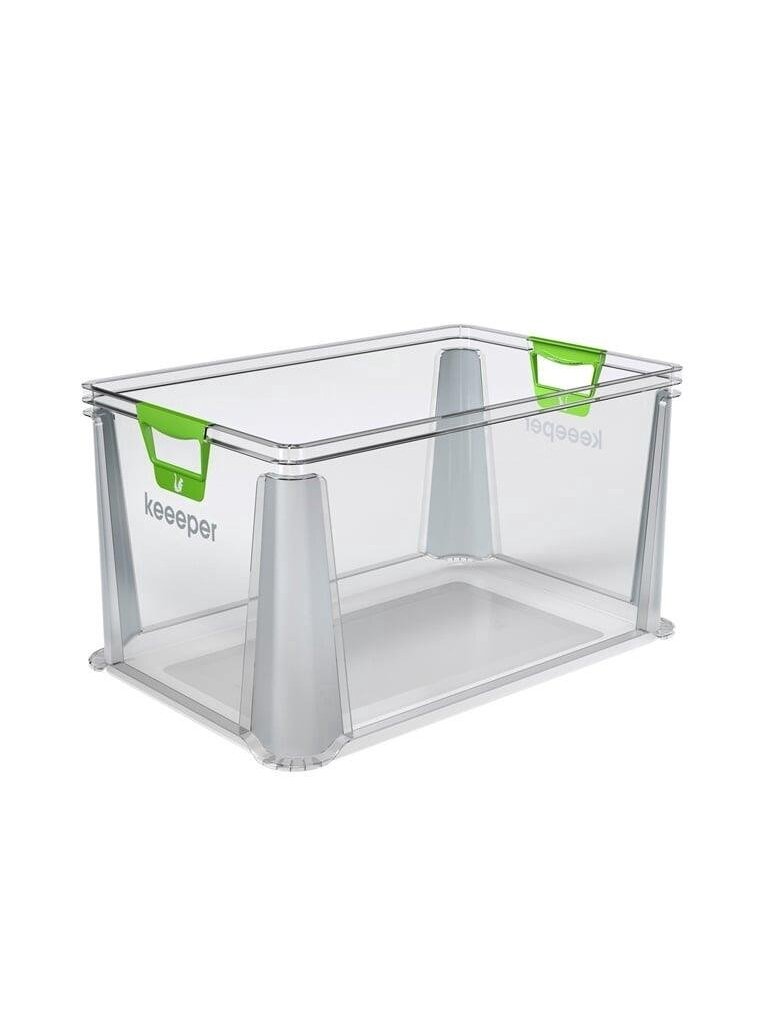 Daiktadėžė KEEEPER, 64 l, skaidri, 59×39×32 cm Daiktadėžė KEEEPER, 64 l, skaidri, 59×39×32 cm
