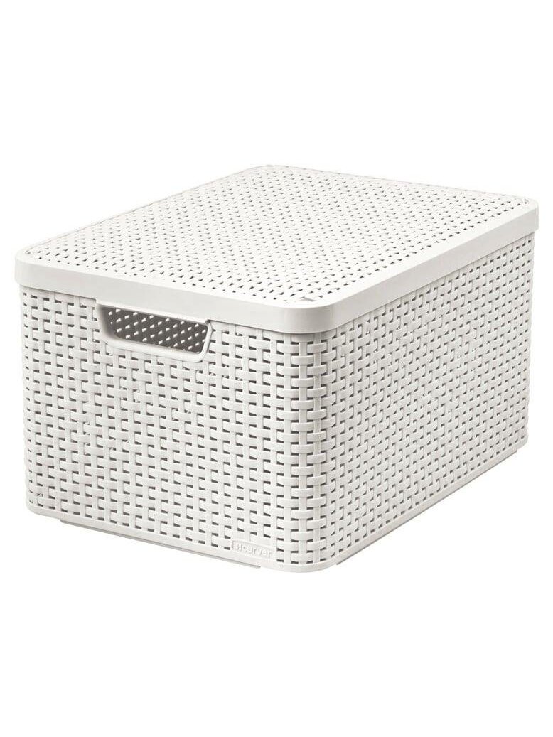 Daiktadėžė CURVER, kreminė, 44,5×33×24,8 cm Daiktadėžė CURVER, kreminė, 44,5×33×24,8 cm