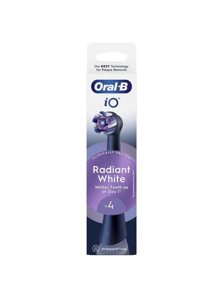 Dantų šepetėlio galvutė Oral-B iO Whitening, balta, 4 vnt. 2