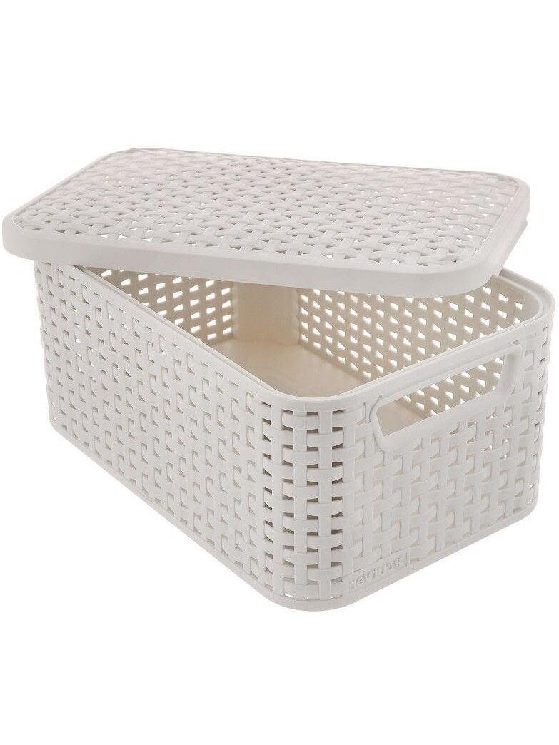 Daiktadėžė CURVER, 6 l, kreminė, 29,1×19,8×14,2 cm 1 Daiktadėžė CURVER, 6 l, kreminė, 29,1×19,8×14,2 cm 1