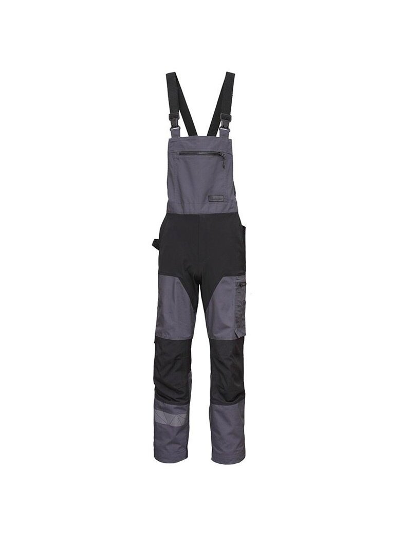Darbinis puskombinezonis BoSafety Cirius, juoda/pilka 48 dyd Darbinis puskombinezonis BoSafety Cirius, juoda/pilka 48 dyd