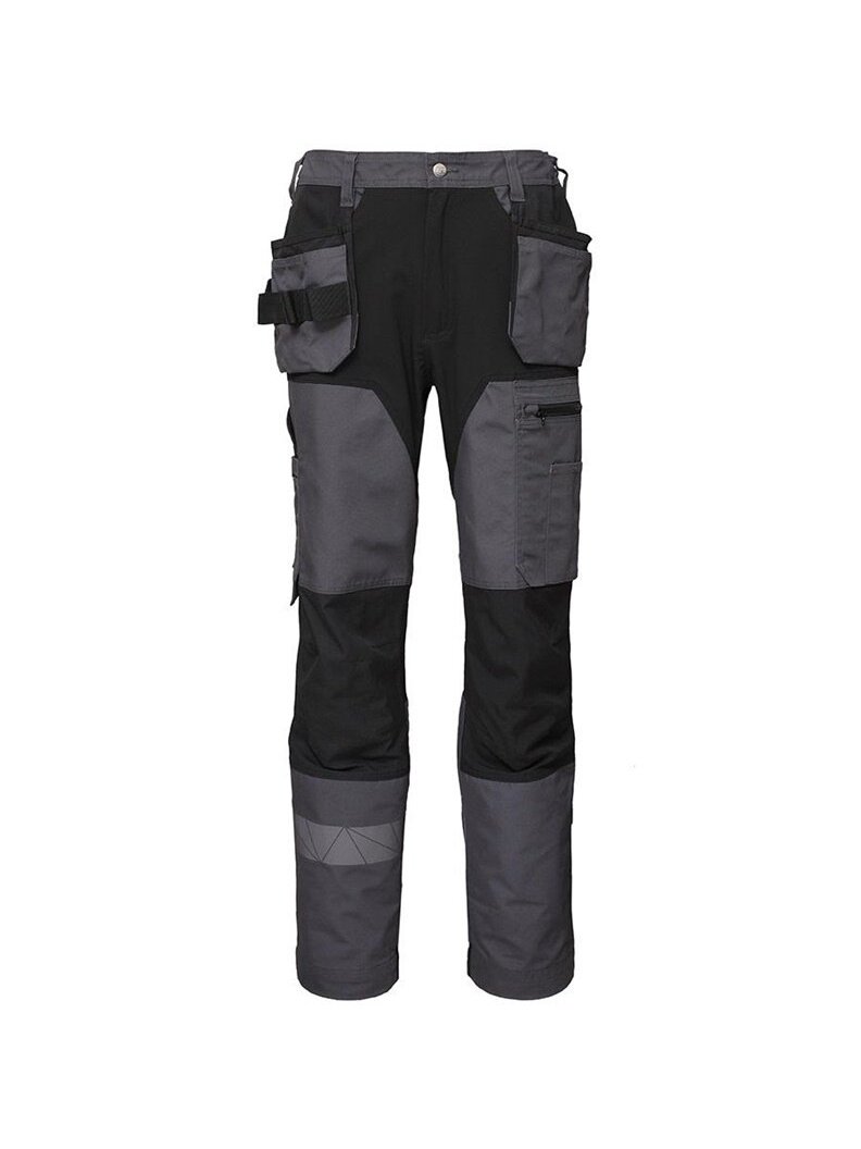 Darbo kelnės Bo Safety Cirius, juoda/pilka, 56 dydis