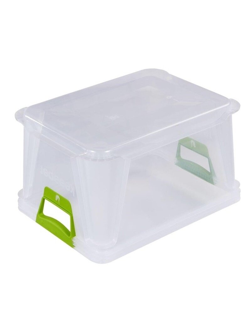Daiktadėžė KEEEPER, 20 l, skaidri, 39×29×22 cm 2 Daiktadėžė KEEEPER, 20 l, skaidri, 39×29×22 cm 2