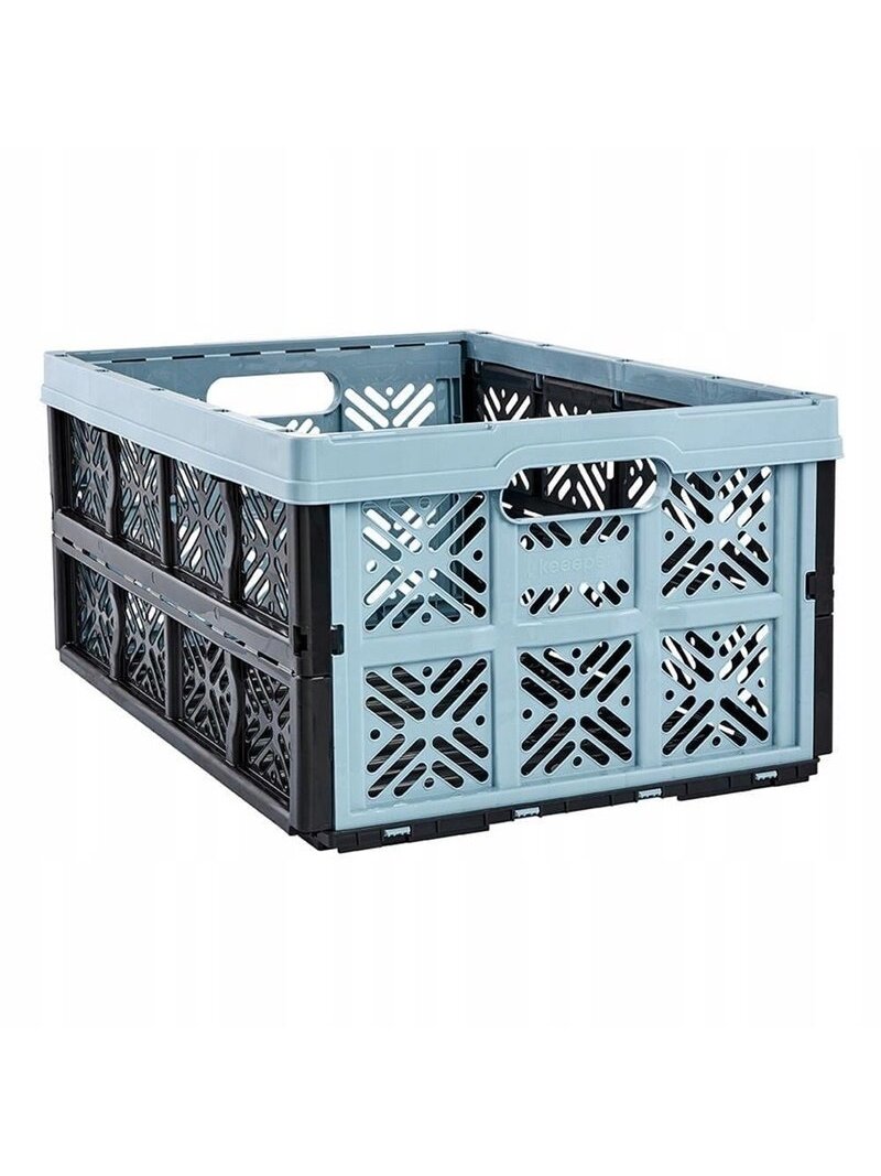 Daiktadėžė Keeeper, 32 l, juoda/žydra, 48 x 35 x 23 cm 1 Daiktadėžė Keeeper, 32 l, juoda/žydra, 48 x 35 x 23 cm 1