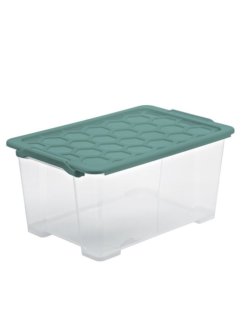 Daiktadėžė Rotho, 44 l, skaidri/žalia, 583 x 392 x 277 mm Daiktadėžė Rotho, 44 l, skaidri/žalia, 583 x 392 x 277 mm