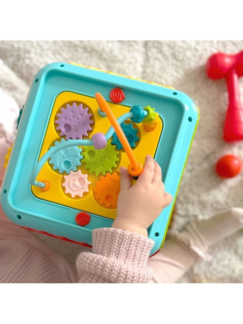 Daugiafunkcinis Montessori Veiklos Kubas 6in1 WOOPIE BABY 18m+ 4