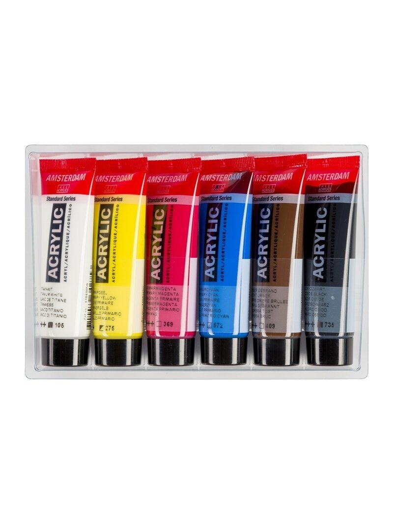 DAŽAI AKRILILIAI RINKIN PRIMARY 6X20ML 2 DAŽAI AKRILILIAI RINKIN PRIMARY 6X20ML 2